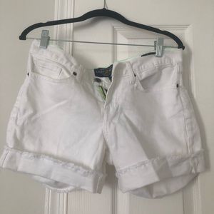 Lucky brand white jean shorts